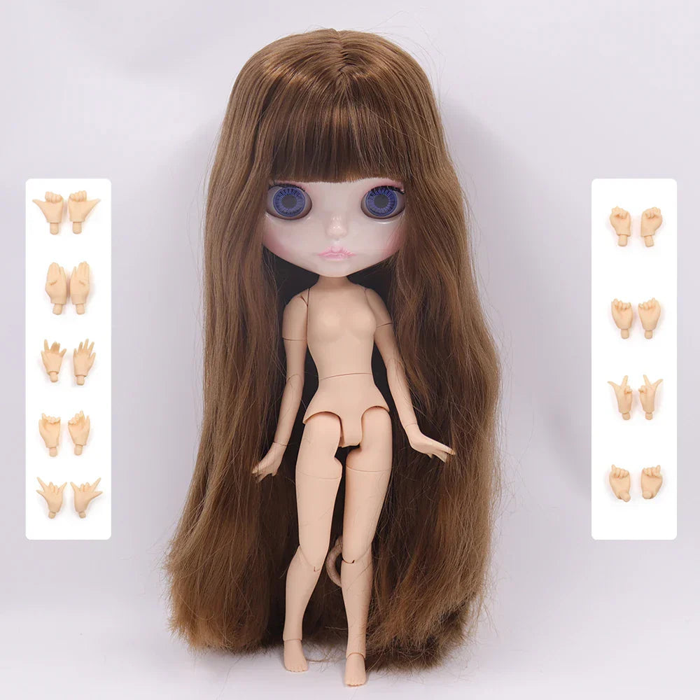 ICY DBS Blyth Doll 1/6 Joint Body 30CM BJD toys Natural shiny face with extra hands AB DIY Fashion Dolls girl gift