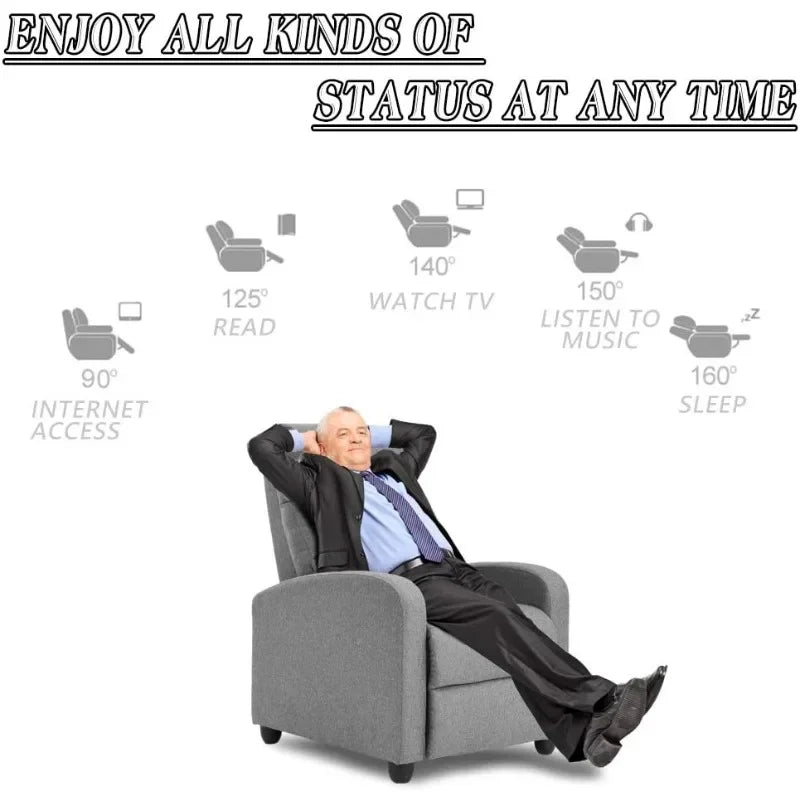 FDW Recliner Chair for Living Room Home Theater