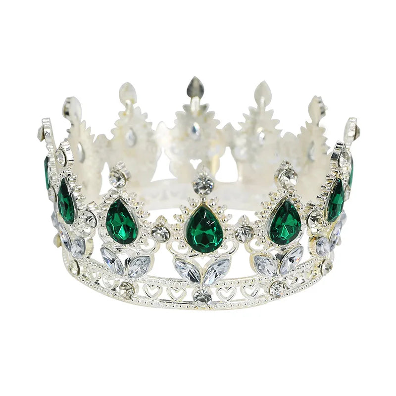 Baroque Vintage Princess Queen Bridal Crown Headwear Crystal