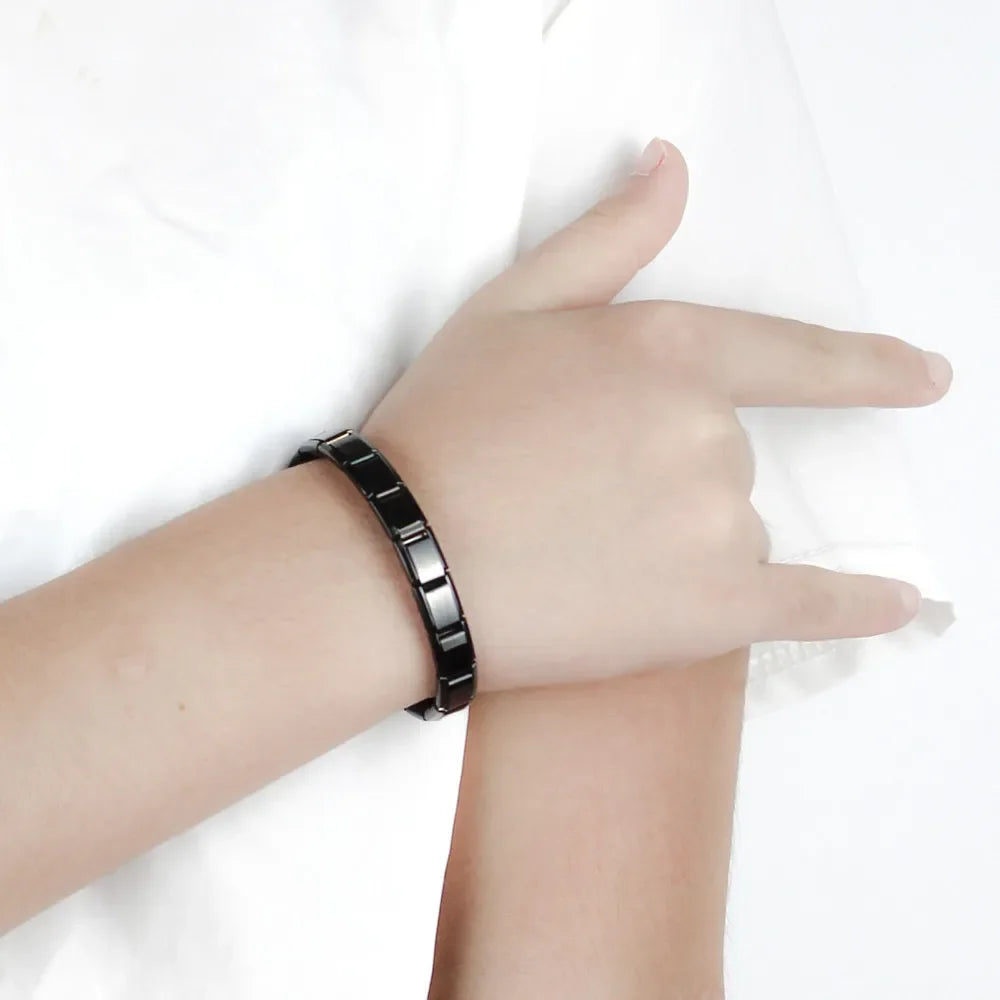 Hapiship Top Women's Girl Jewelry 9mm Width Itanlian