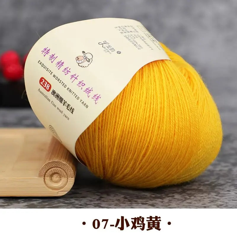 50g 100% Merino Wool Yarn Thin Yarn Soft