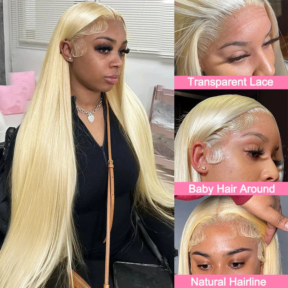 HD Transparent 613 Blonde Straight 13x6 Lace Frontal