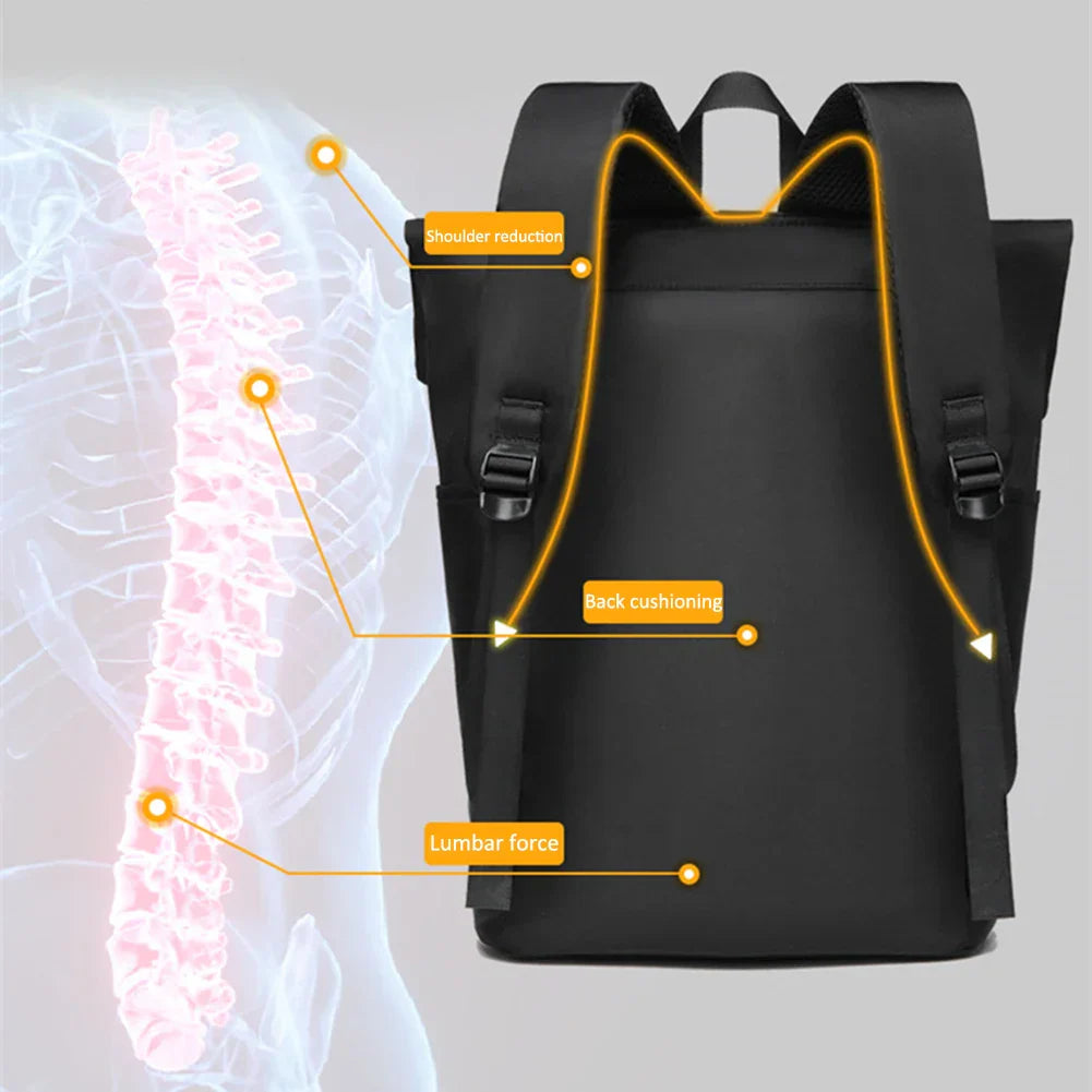 Men Business Backpack Large Capacity Waterproof Notebook Computer