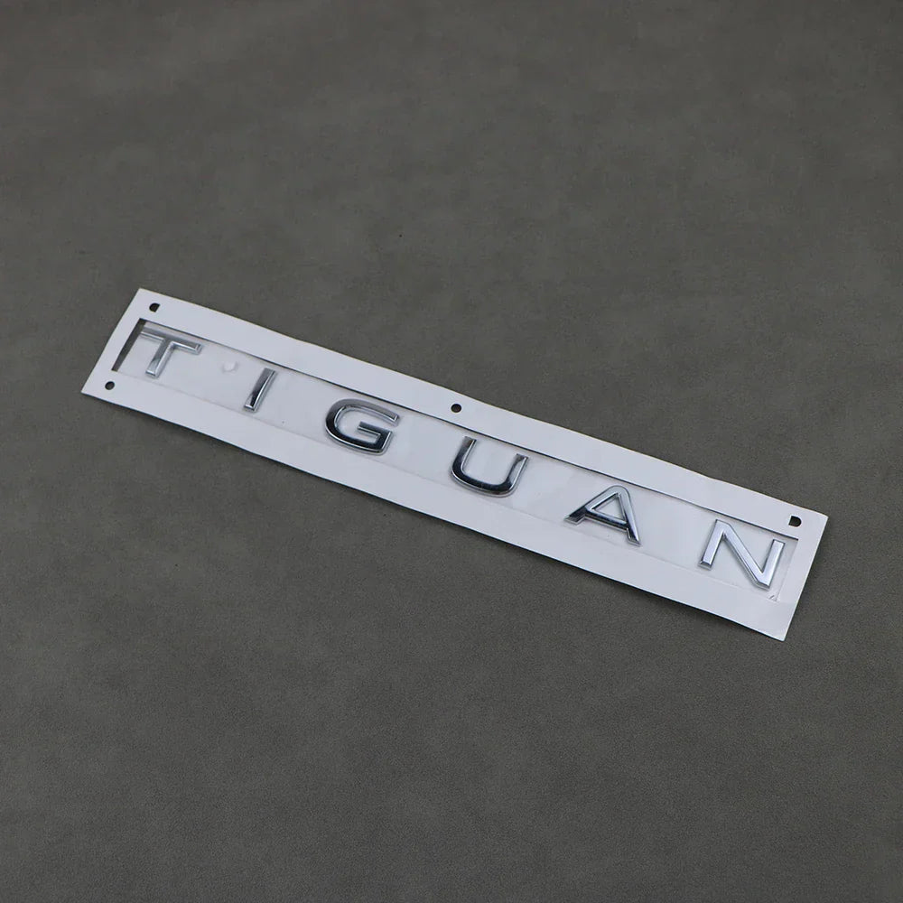 Rear Trunk Emblem Tiguan Logo Badge Sticker ABS