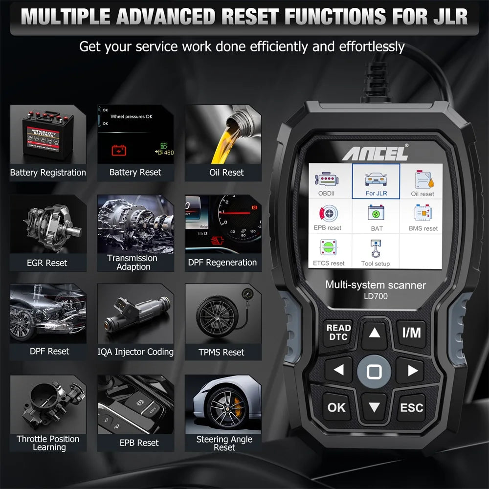 ANCEL LD700 OBD2 Scanner All Systems Diagnostic Tool