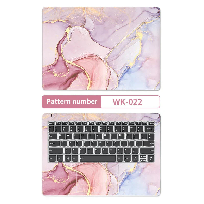 DIY Marble Cover Laptop Skins Vinyl Stickers 13"14"15.6"17.3"PVC