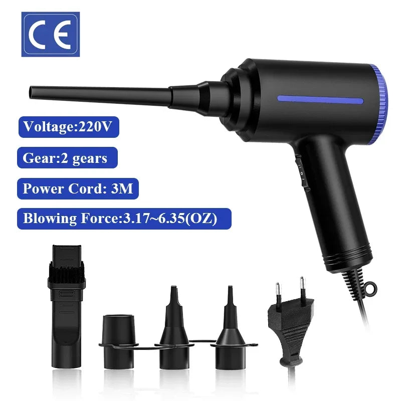 500W Electric Compressed Air Duster Blower Canned Air