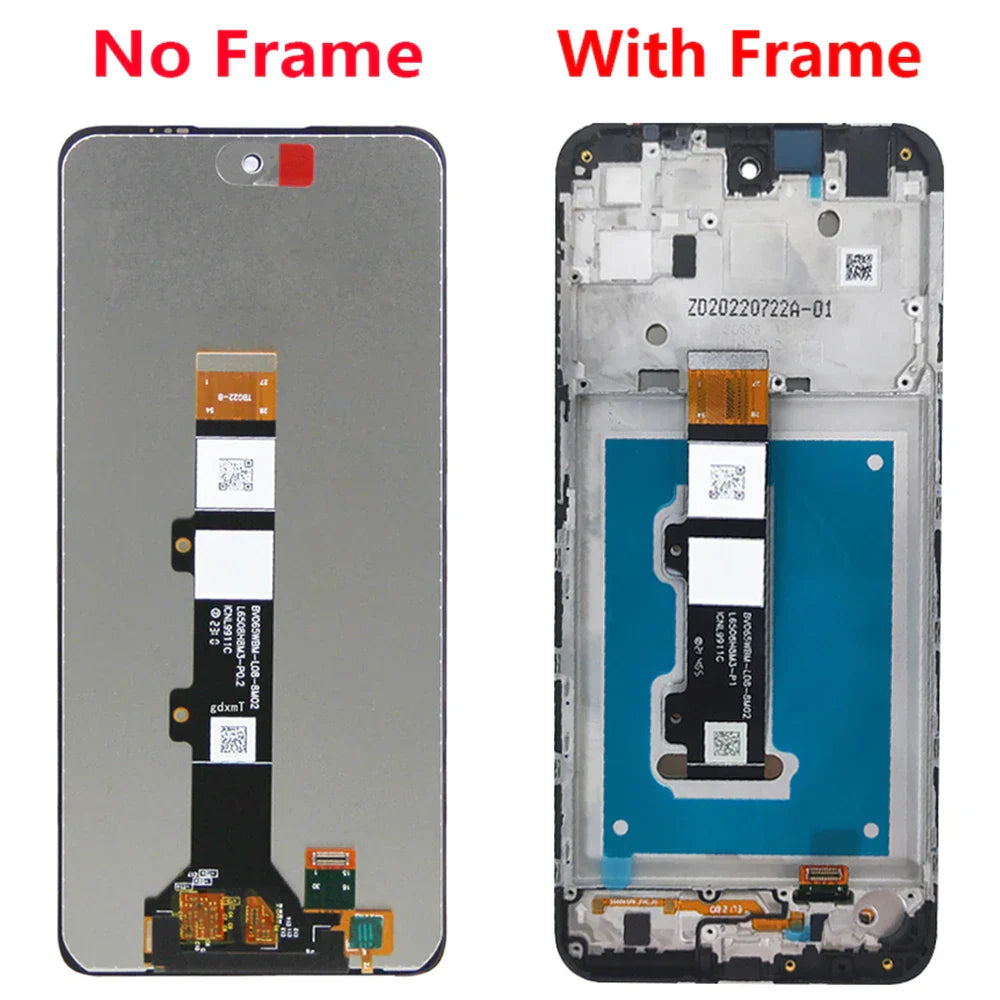 Screen With Frame For Motorola Moto E32 LCD