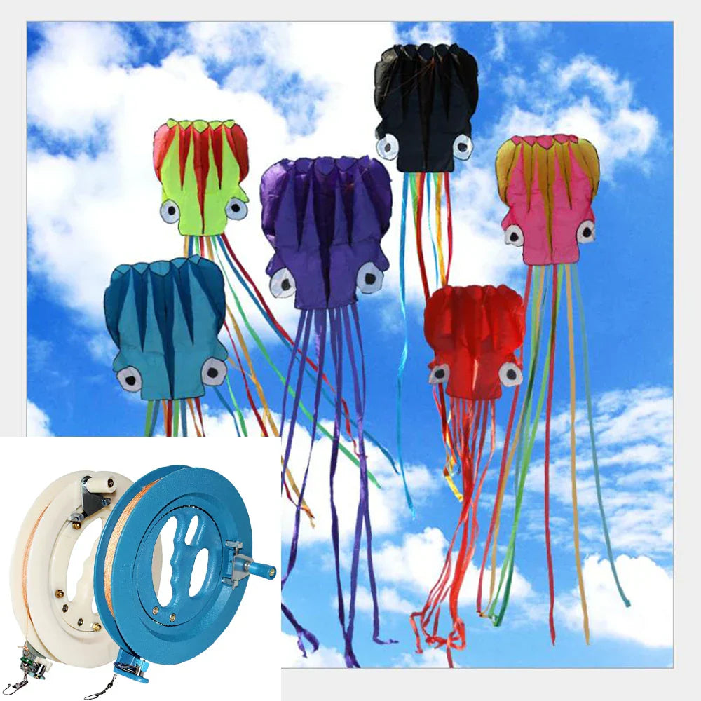 1~5PCS 16cm Kite Reel ABS Plastic Blue Kite