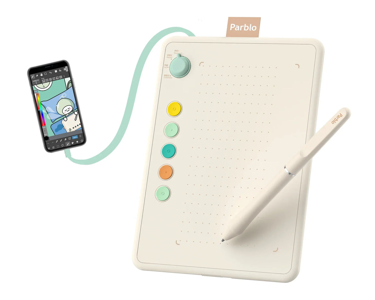 Parblo Ninos Q Graphic Tablet Digital Drawing Tablet