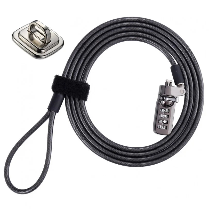 6 Foot Universal Computer Locking Cable Combination Laptop