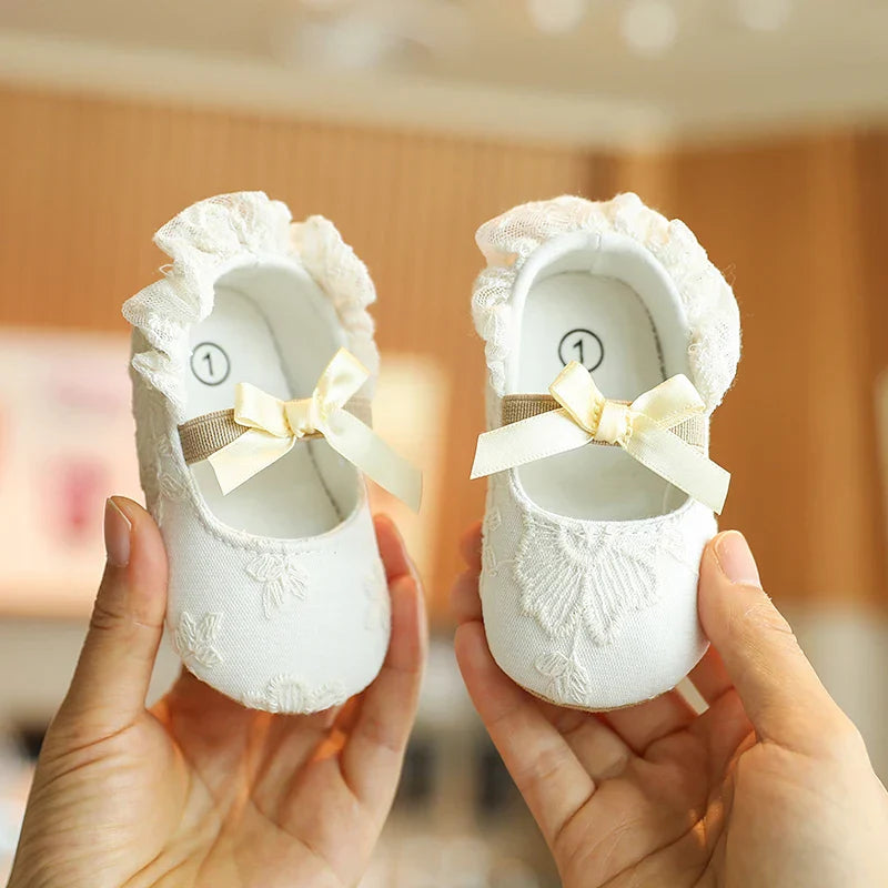 Cute White Lace Baby Girl Princess shoes Baby