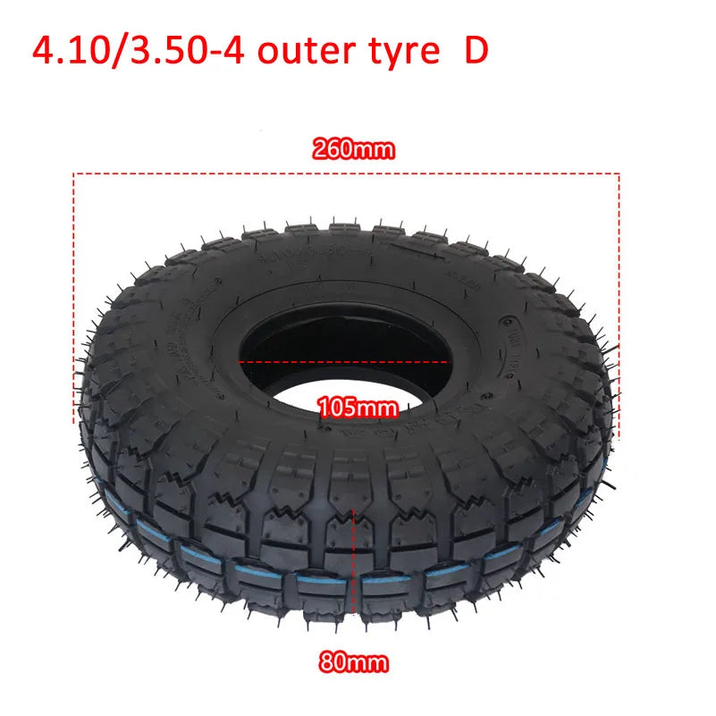 4.10/3.50-4 Tire & Inner Tube for Electric Tricycles & Scooters