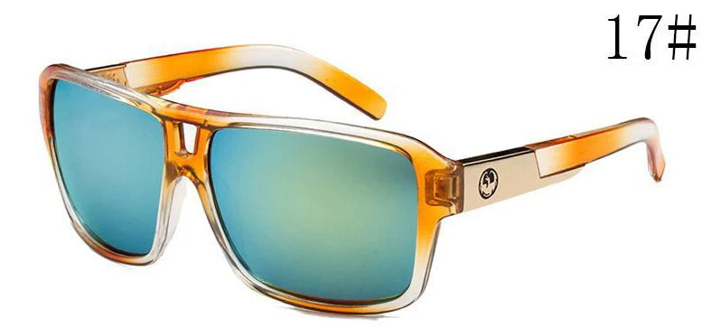 Square Sunglasses Men Dragon Brand Designer Mirror Driving