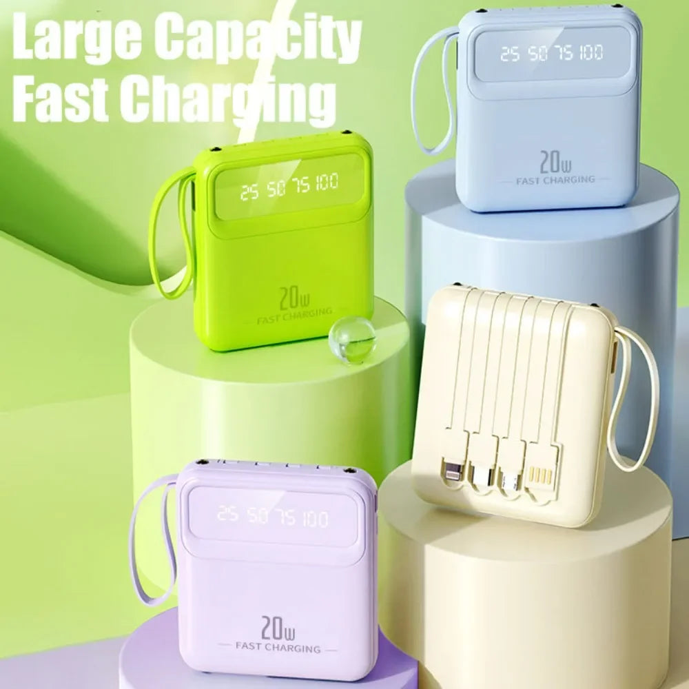 Portable Power Bank 20000mah Big Capacity Fast Phone