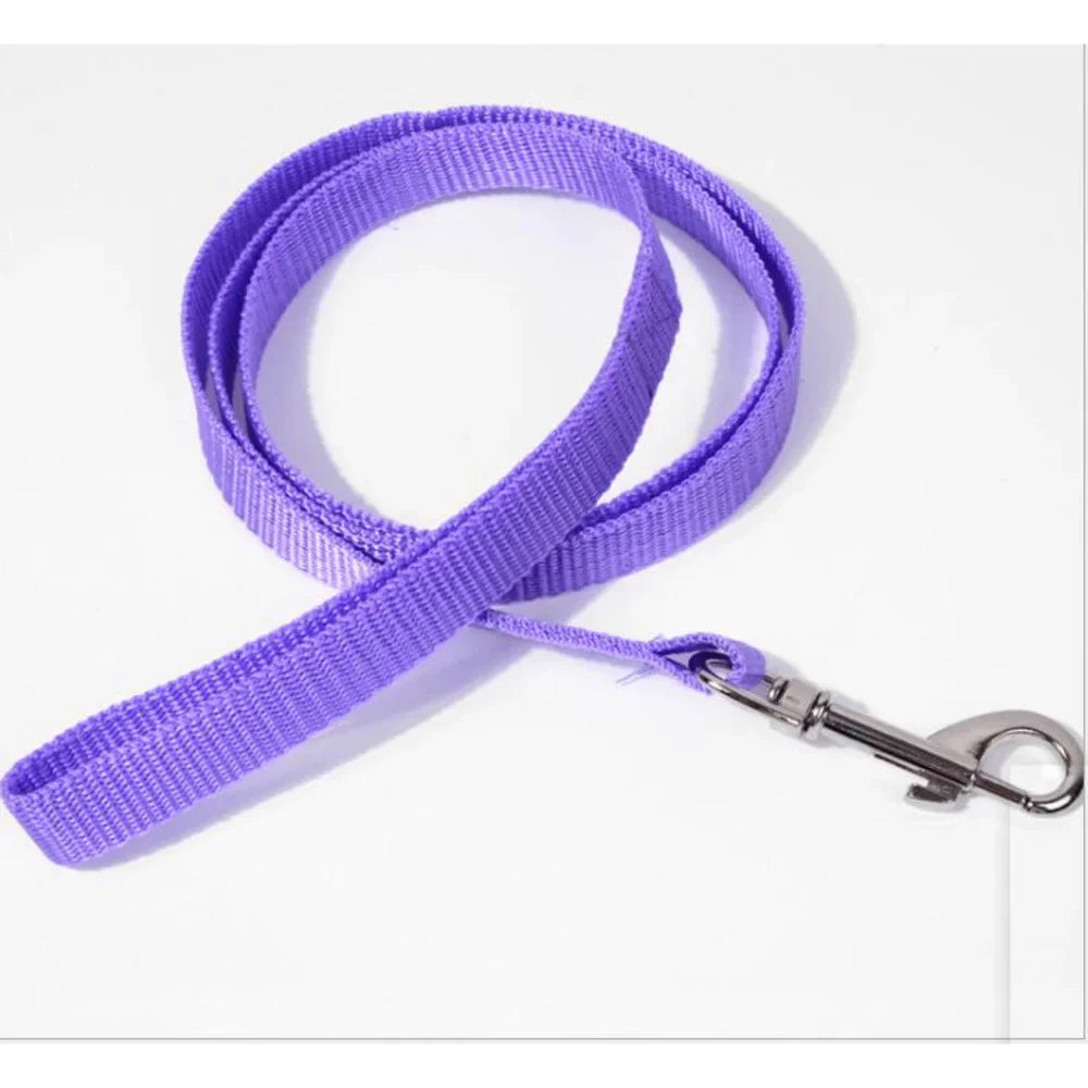 300PC 6Colors 110cm*1.5cm Nylon Pet Dog Leash Harness