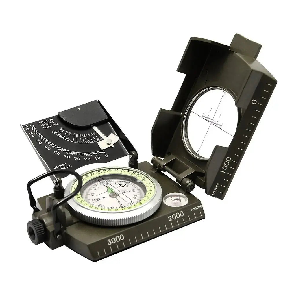 Camping Geological Survival Compass Military Sighting Luminous Lensatic