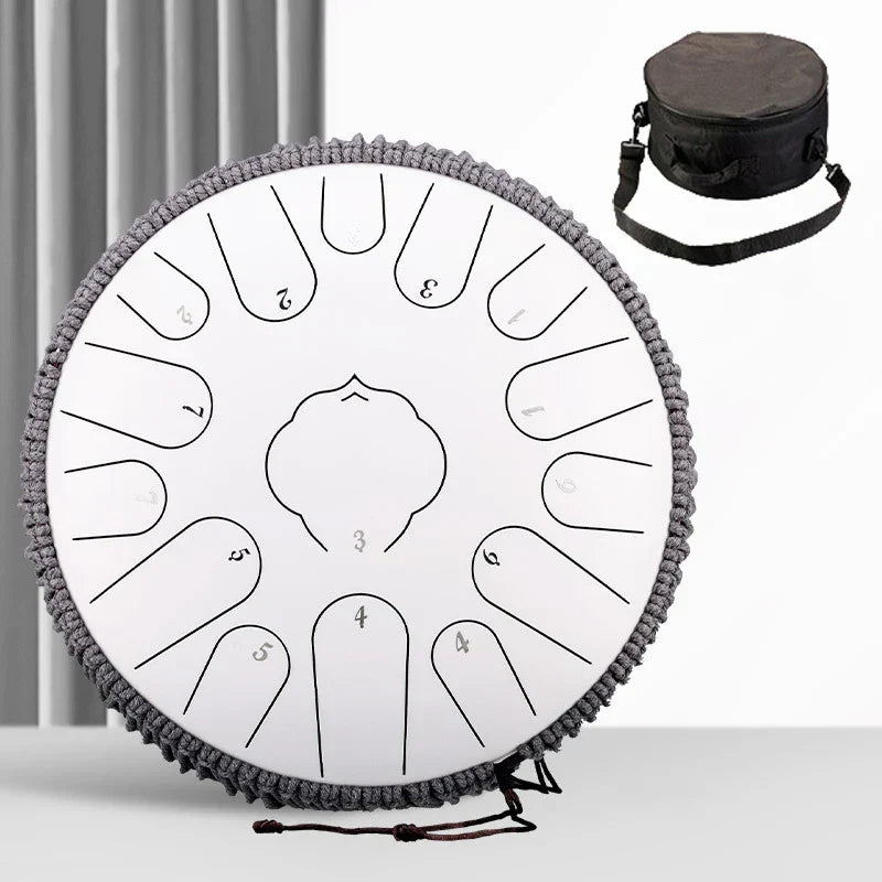 Hluru 15 Notes Glucophone Steel Tongue Drum 13