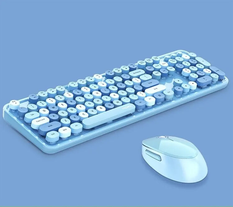 MOFII SWEETWireless Keyboard and Mouse Combo,2.4G Plug and
