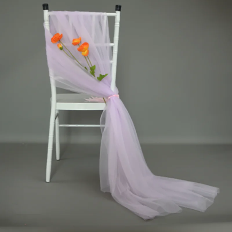 50pcs Soft Yarn Chair Sashes Chair Bows Wedding