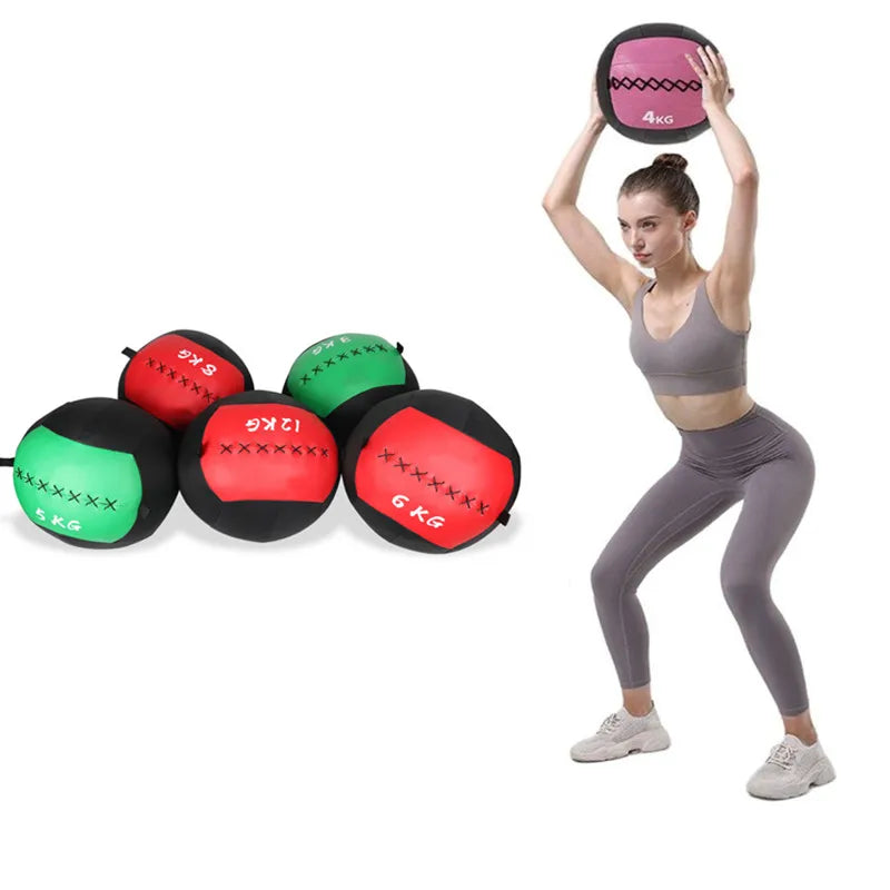 Empty 2 -12kg Crossfit Medicine Wall Ball Gym