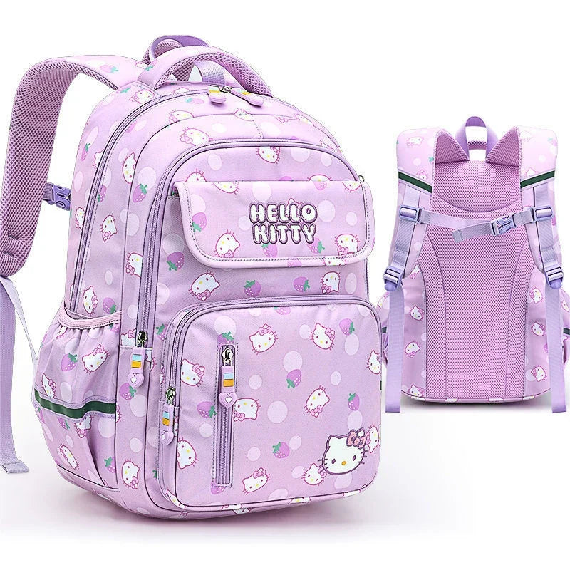 Sanrioed Hello kitty Schoolbag Cartoon Strawberry Kitty Cat