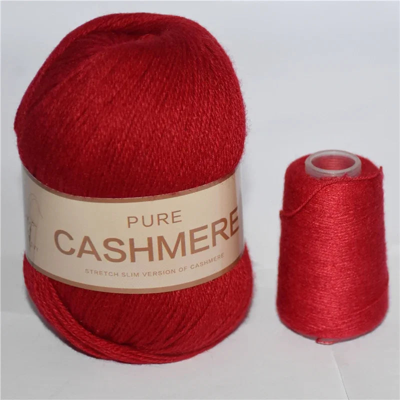 Pure Natural Mongolian Cashmere Yarn Crochet Lana para