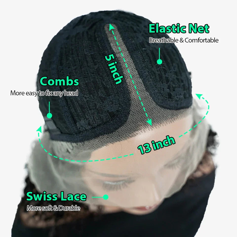 HD Transparent 13x4 Lace Front Human Hair Wigs