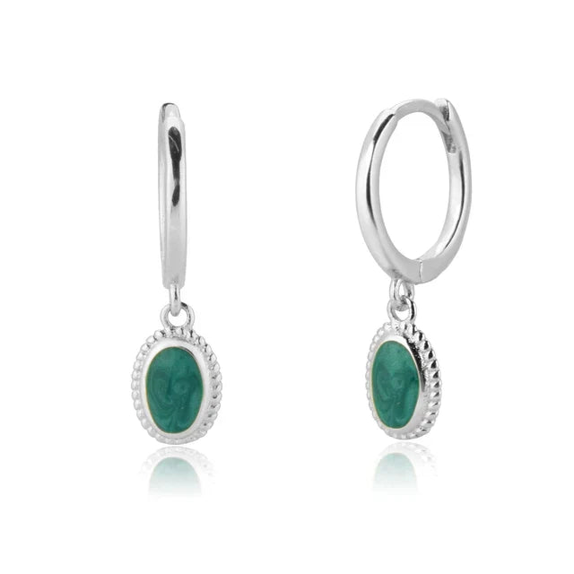 CCFJOYAS 925 Sterling Silver Lightning/Awl/Animal Pendant Hoop Earrings