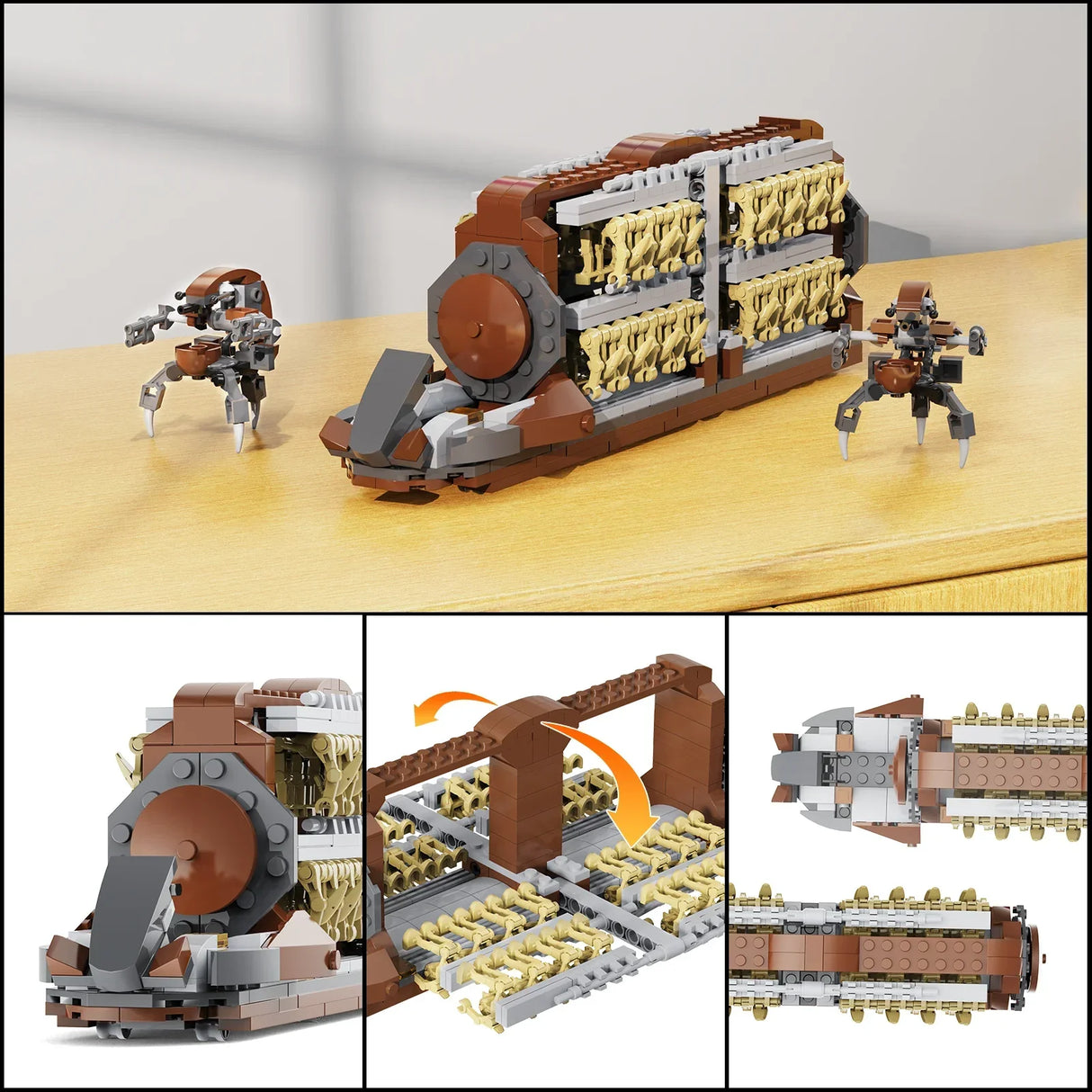 BuildMoc Space Movie War Platoon Attack Building Blocks