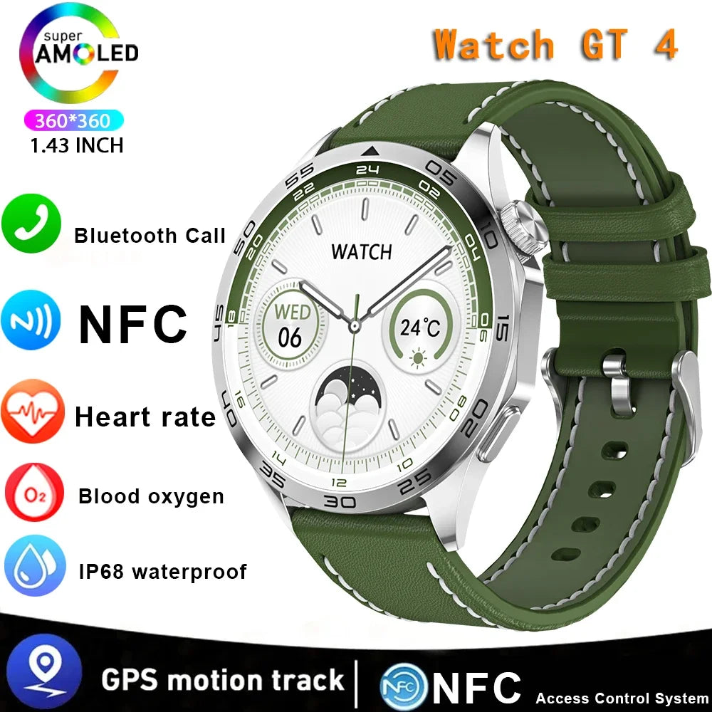 New WATCH GT 4 Smart Watch Men GPS