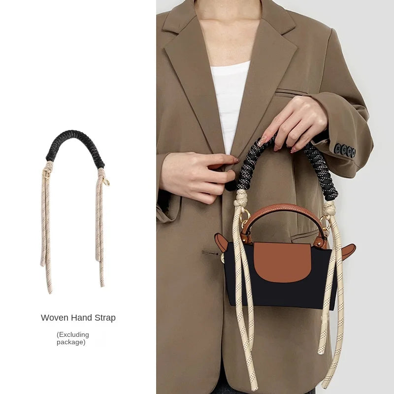 Bag Strap For longchamp Mini Bag Woven Strap