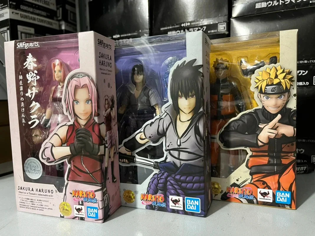 Original Bandai SHFiguarts Naruto Action Figures Naruto: Shippuden