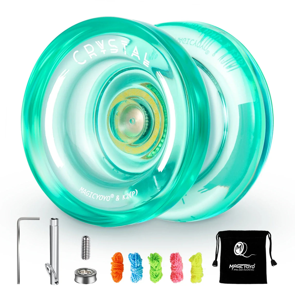 MAGICYOYO Responsive Crystal YoYo K2, Plastic Yo Yo