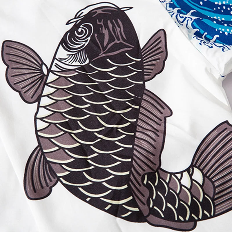 2023 Harajuku Kimono Jacket Japanese Kanagawa Great Wave