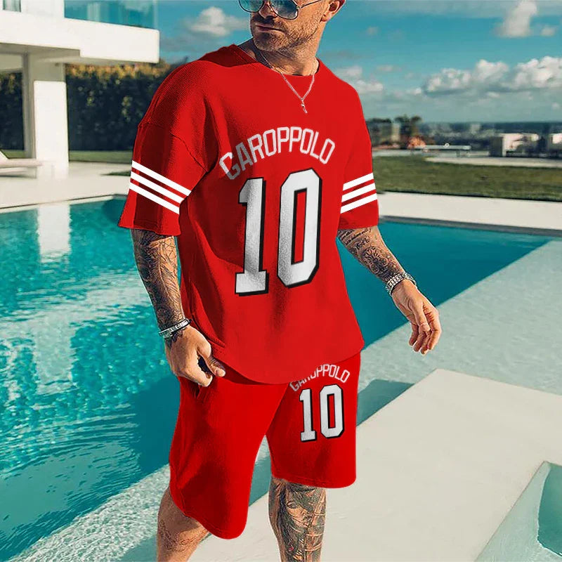 Summer Men Tracksuit Set Oversized Jogging Suits 3D