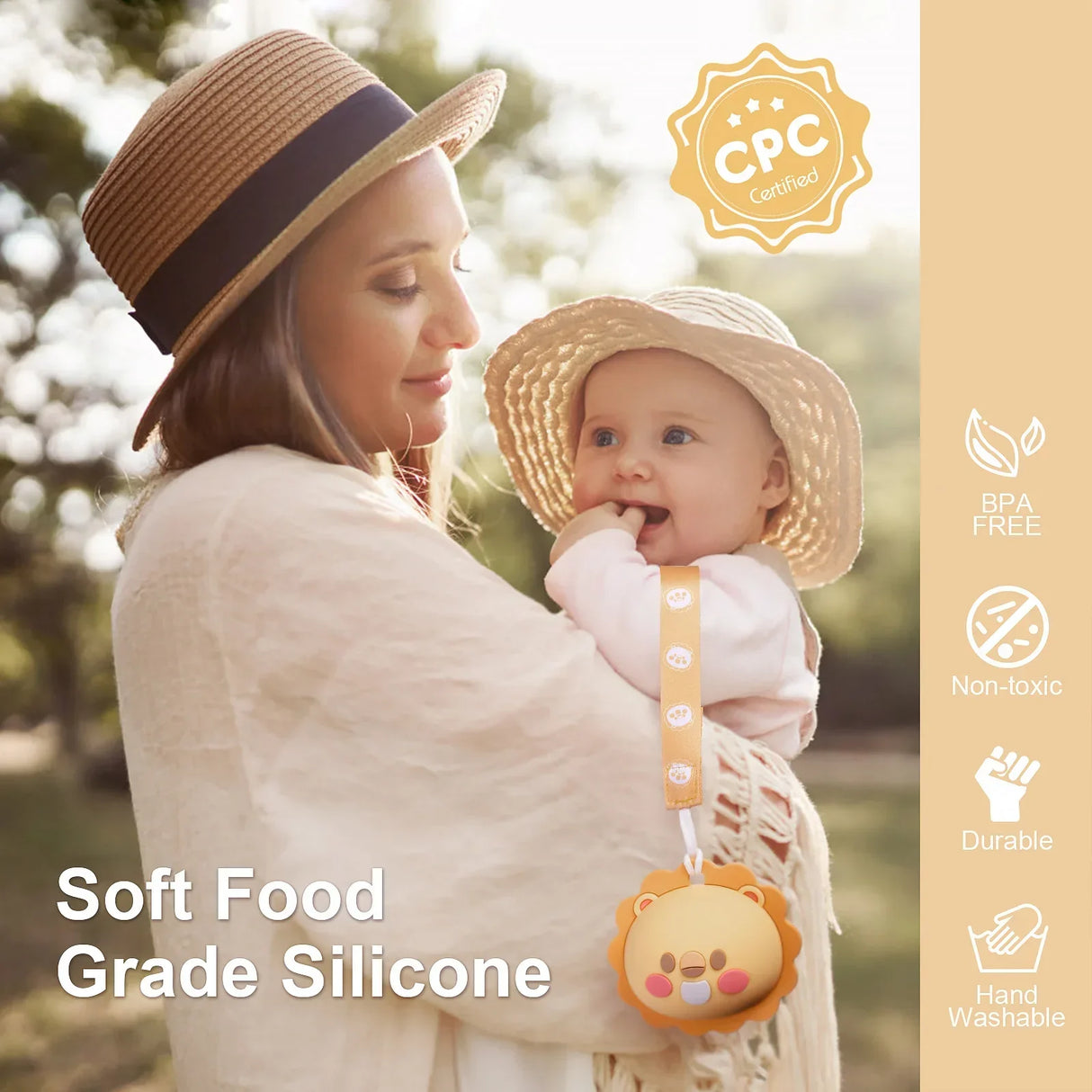 TYRY.HU 1pcs Baby Silicone Pacifier Holder Container Box