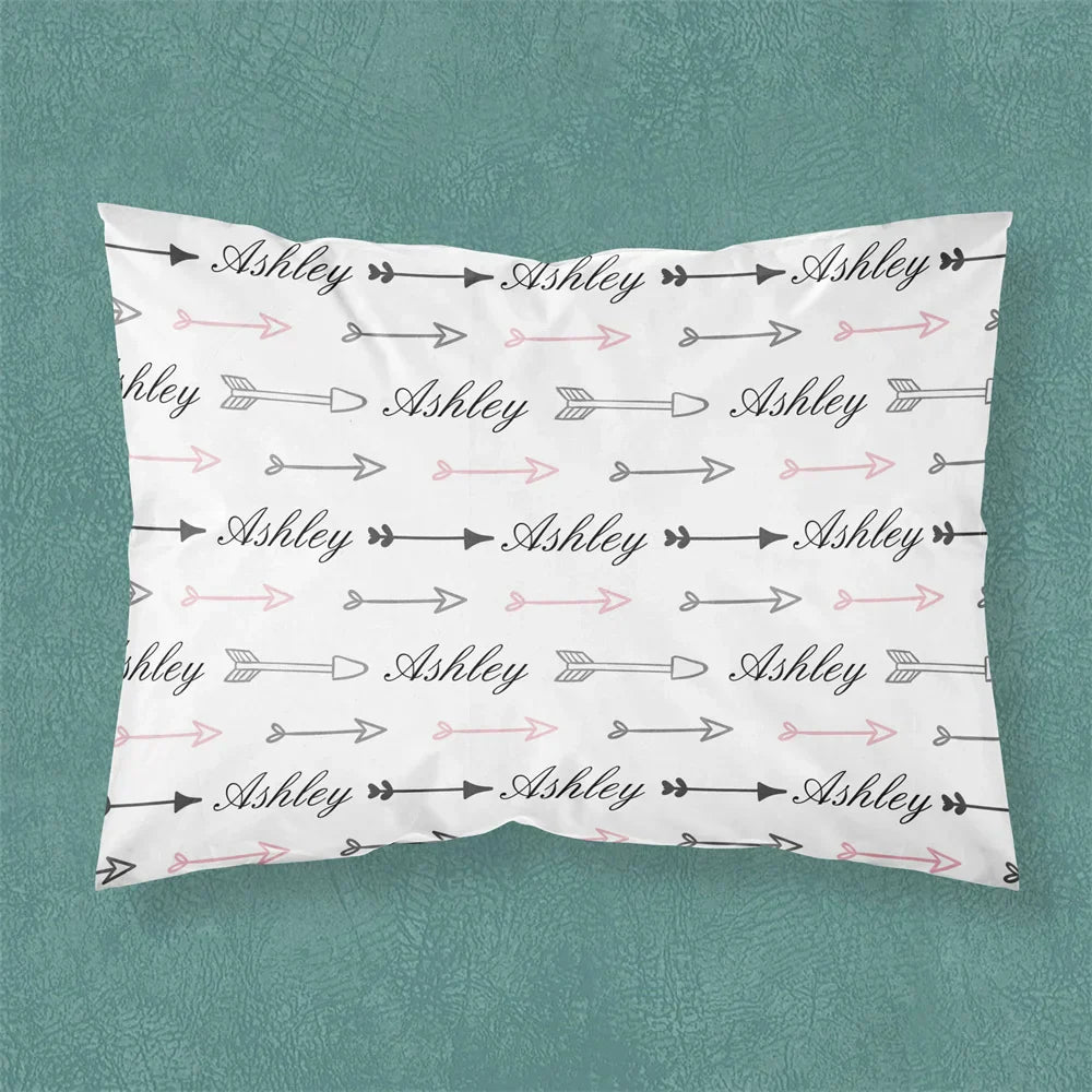 Name Personalized Baby Crib Cushion Cover Cute Bed