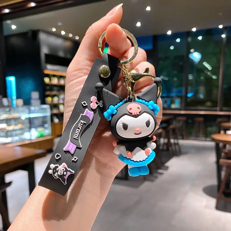 Wholesale Kawaii Sanrio Kuromi Keychain Pvc Doll Key