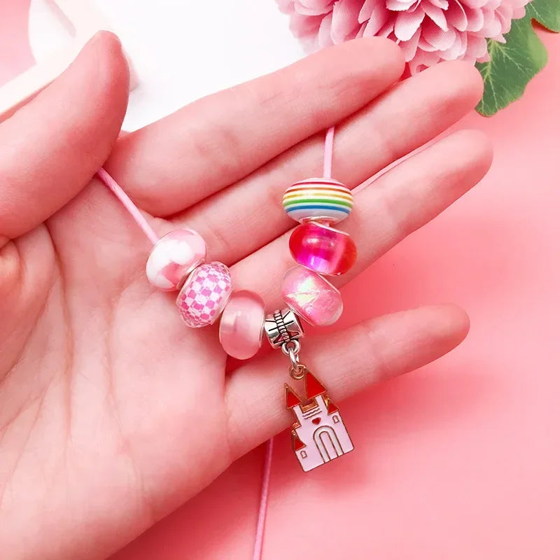 DIY Charms Bracelet Making Set Spacer Beads Pendant
