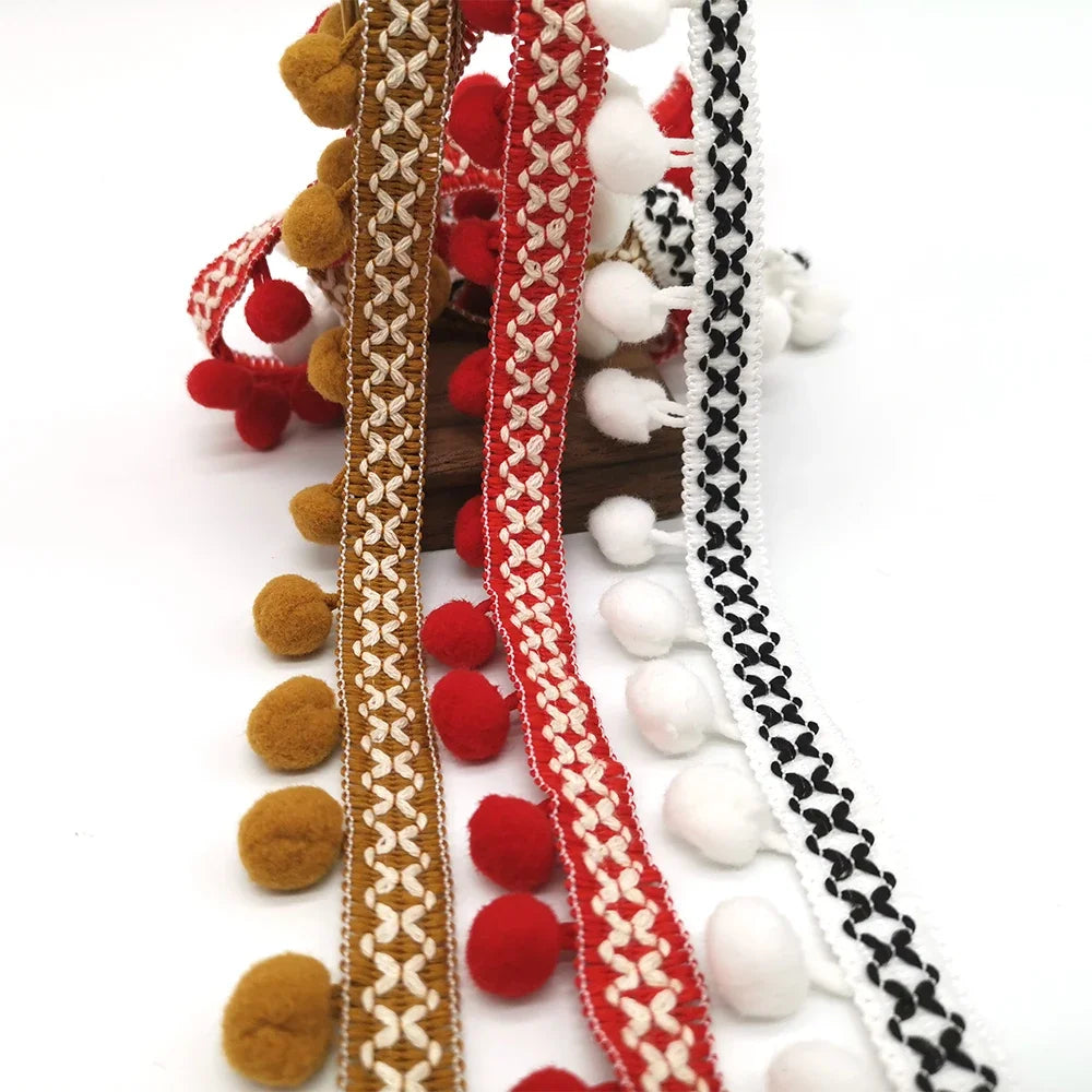 10yards Pom Pom Trim Lace Fabric Sewing Accessories