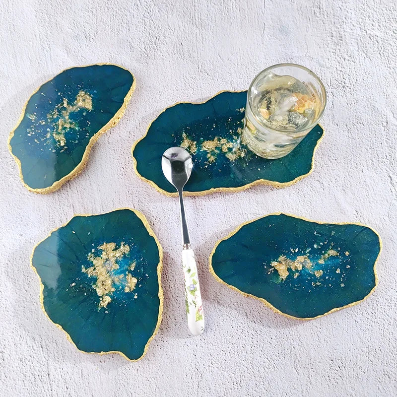 DM403 Irregular Marble Tea Cup Tray Doorplate Silicone