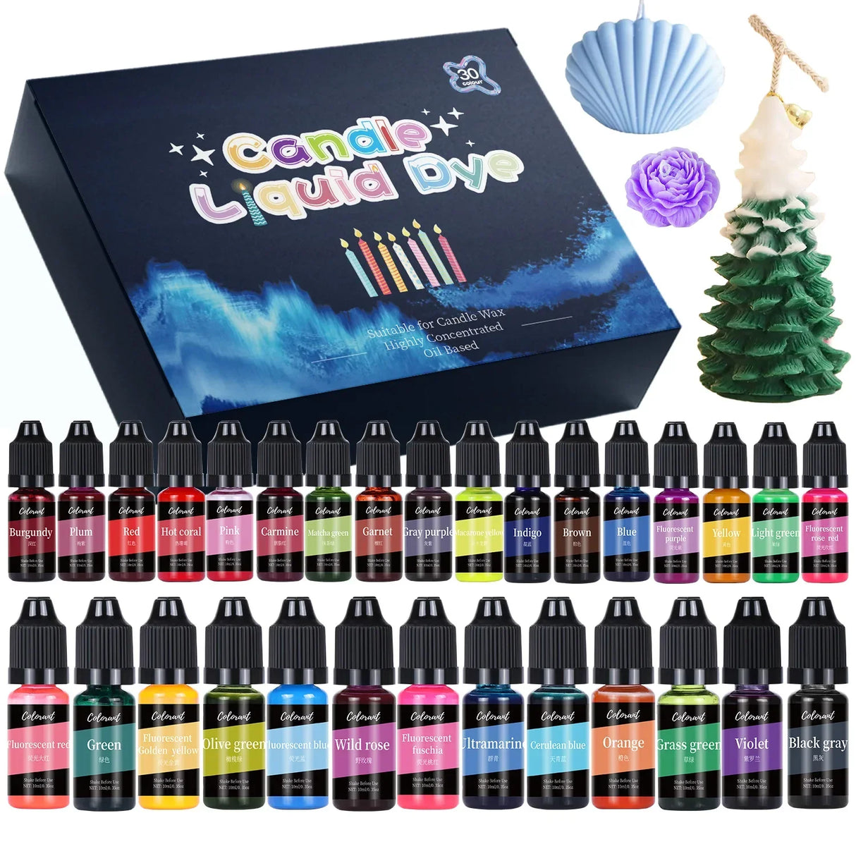 Candle Dyes Kit For DIY Aromatherapy Soap Candle