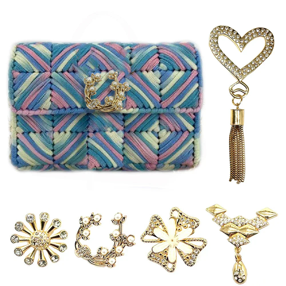 Exquisite Metal Buckle Clasp Bag Purse Hat Decor