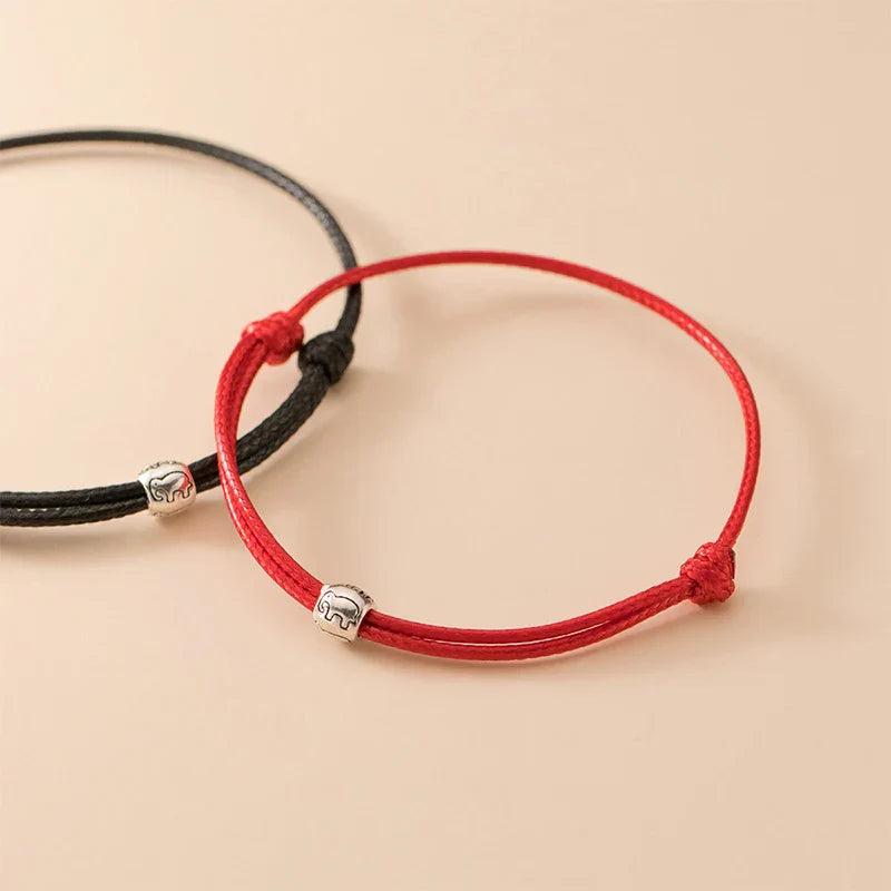 YIZIZAI 925 Sterling Silver Cute Elephant Simple Wax