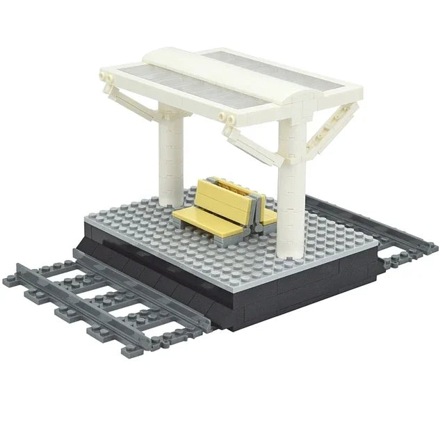 City Track Trains Uphill Flexible Soft Tracks Building