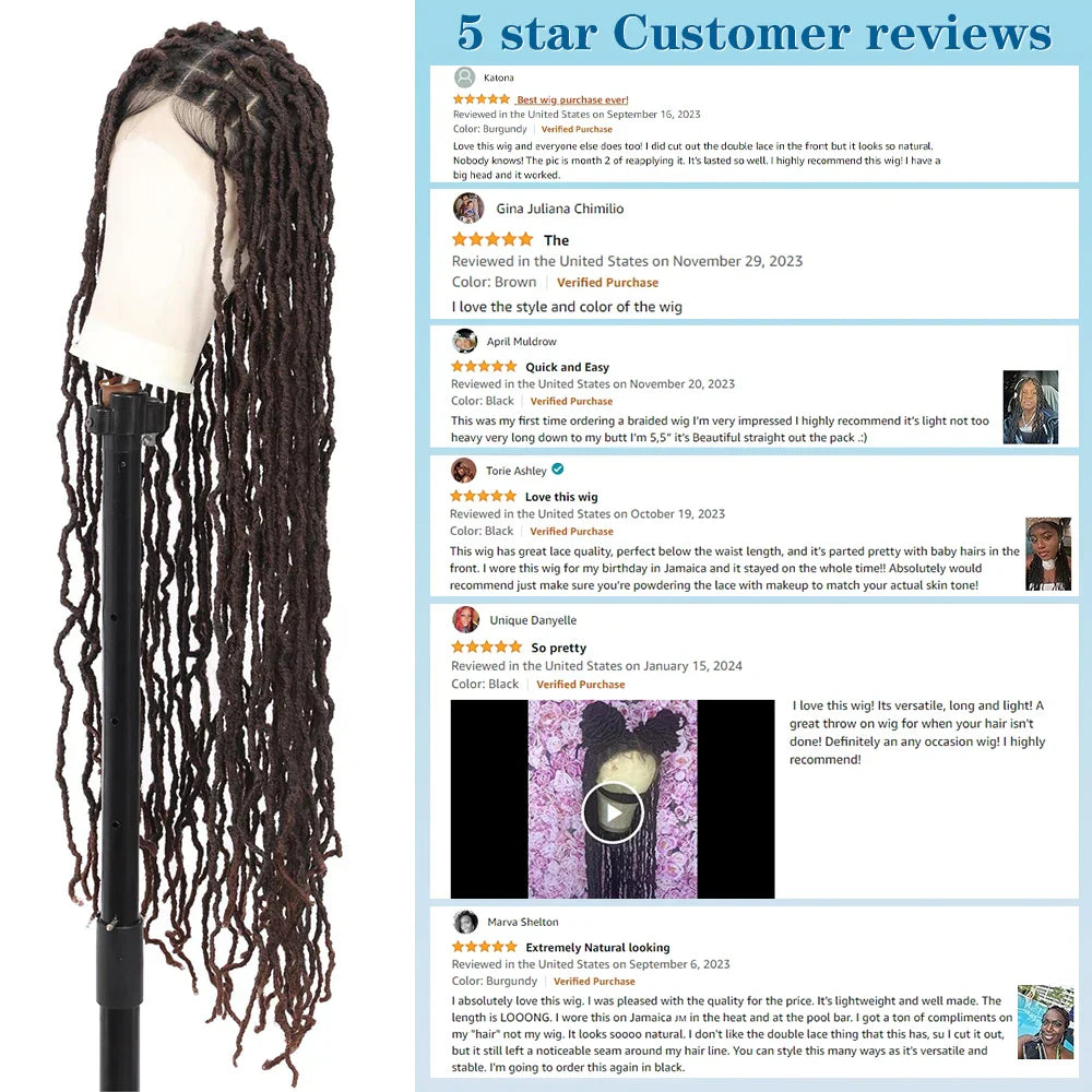 Kalyss 40 Inches Full Double Lace Front Square