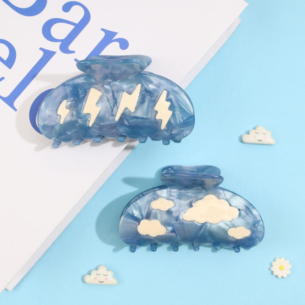 Muweordy Acetate Hair Clips Cartoon Hair Claw Clips