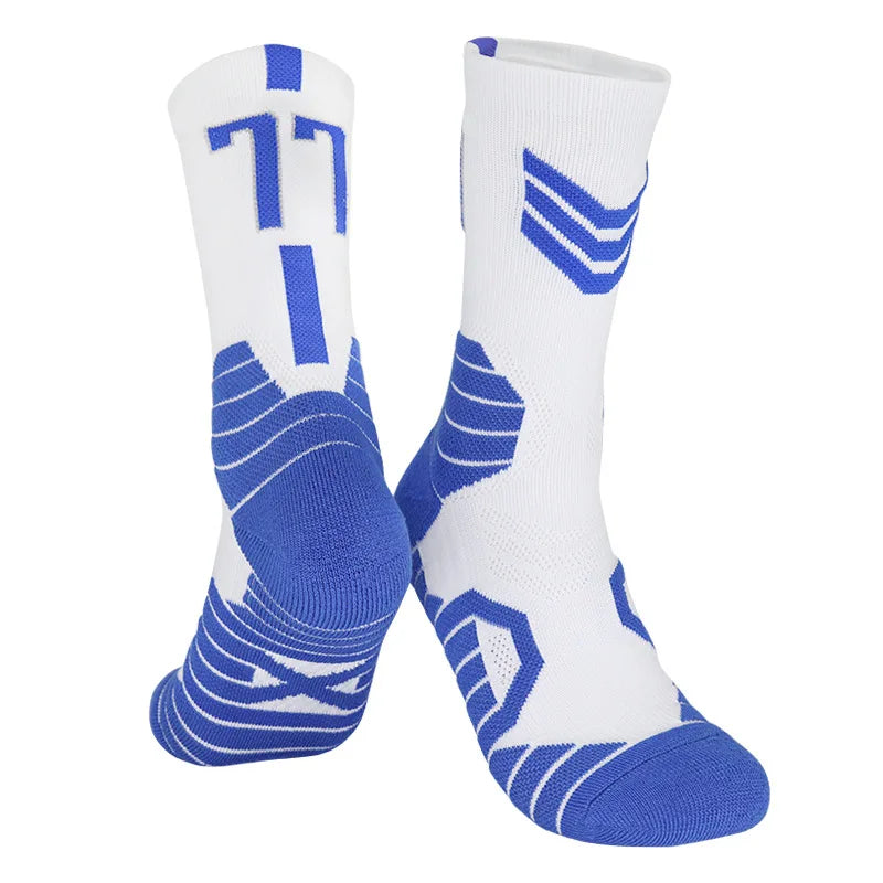 5 Pairs Men's Athletic Crew Socks Performance