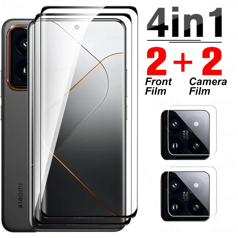 4-in-1 Curved Protective Film For Xiaomi 14 Pro
